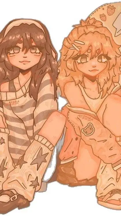 ai character: Besties♡♡♡♡♡ background