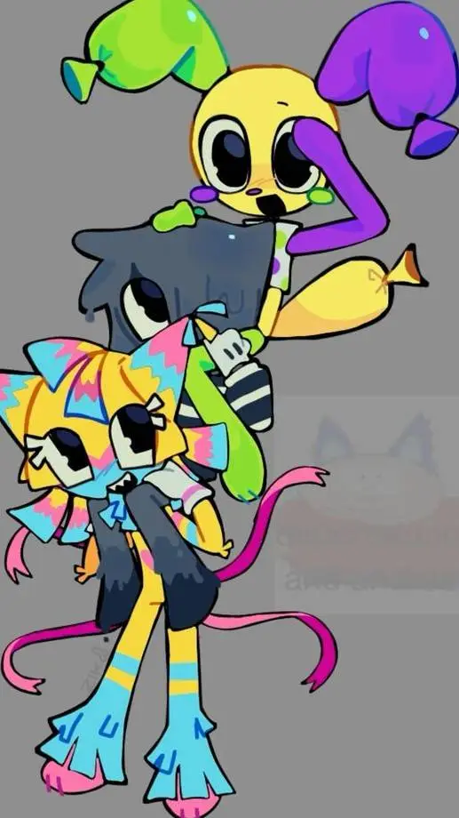 ai character: Circus trio angst background