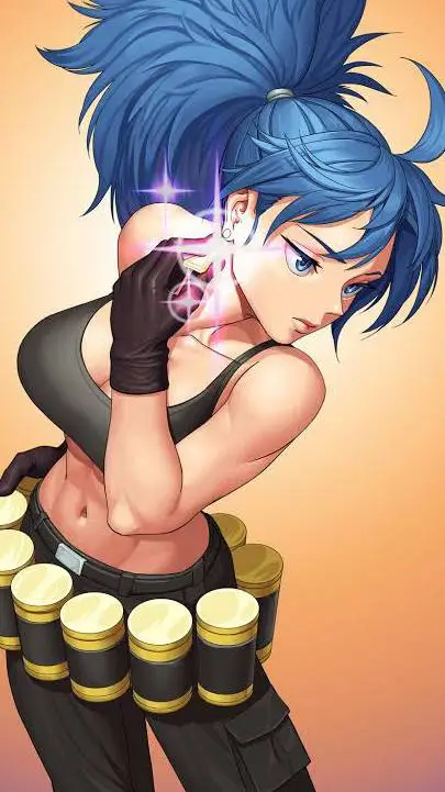 ai character: Leona Heidern background