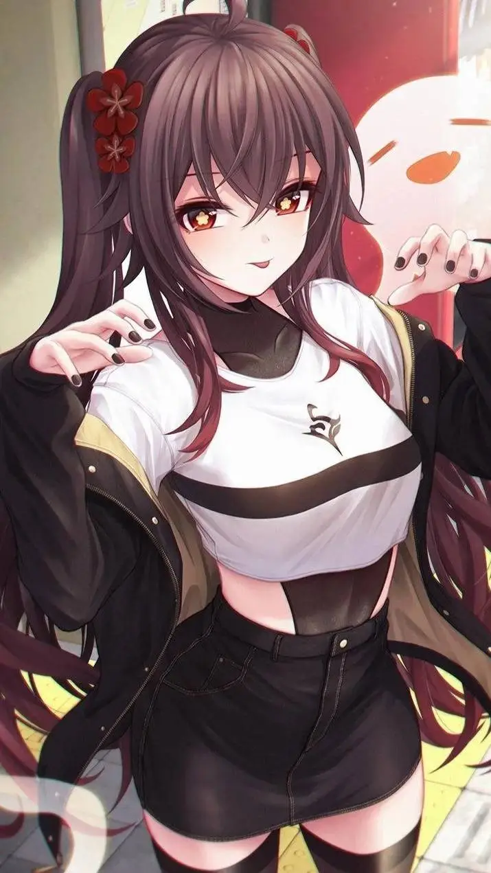ai character: Hu Tao (Modern AU) background