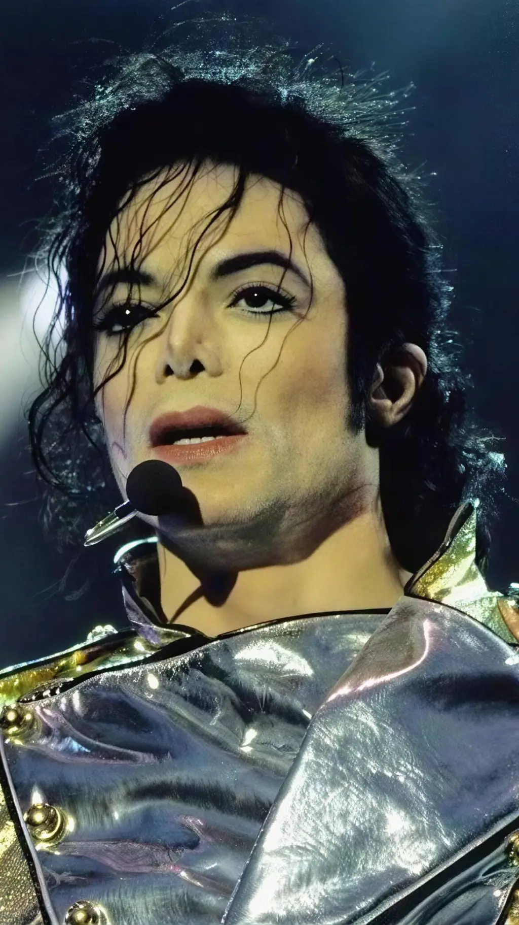 ai character: Michael Jackson  background