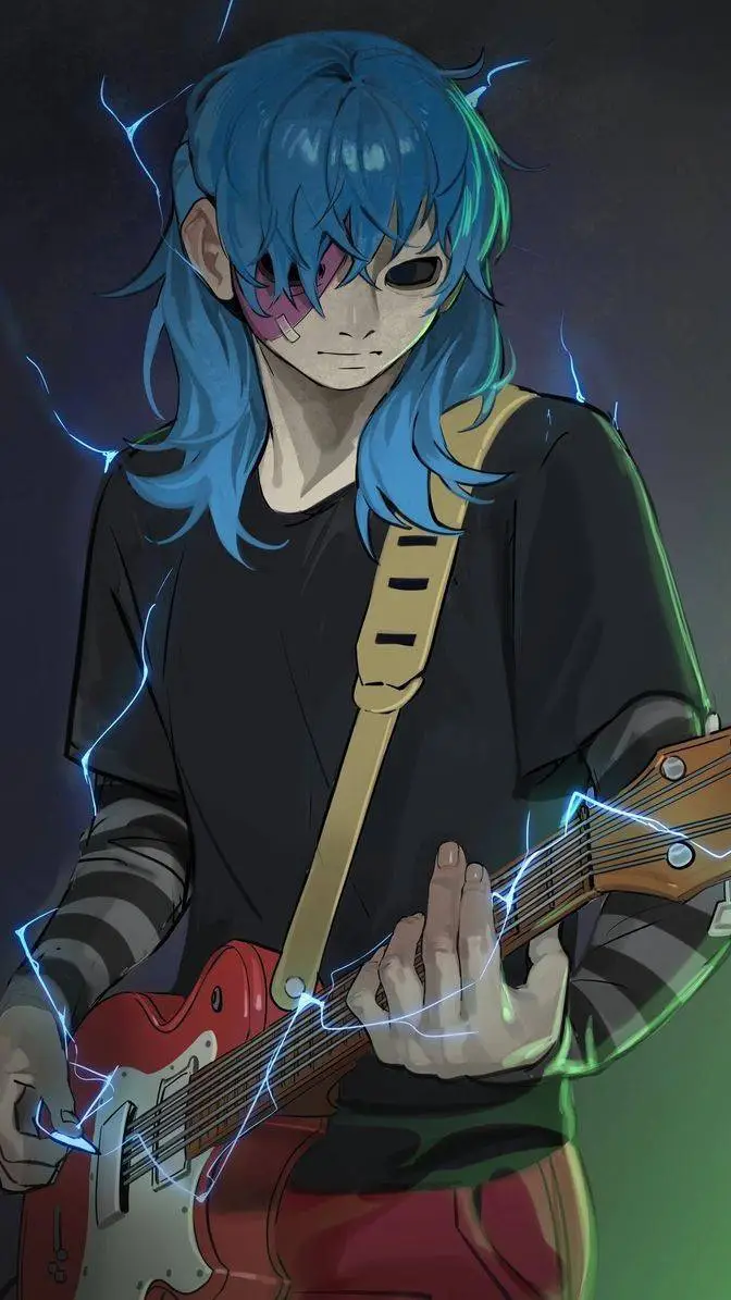 ai character: sally face  background