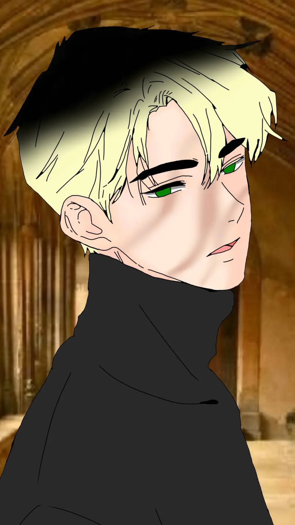 ai character: hotwater stark  background
