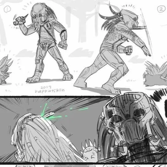 chat with ai character: predator with her
