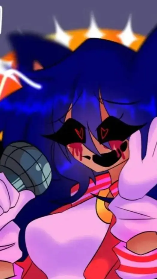 ai character: female sonic exe background