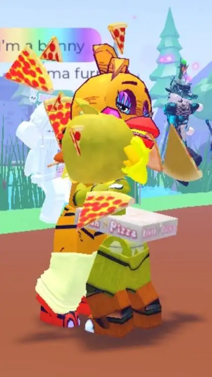 ai character: Chica n Toy Chica background