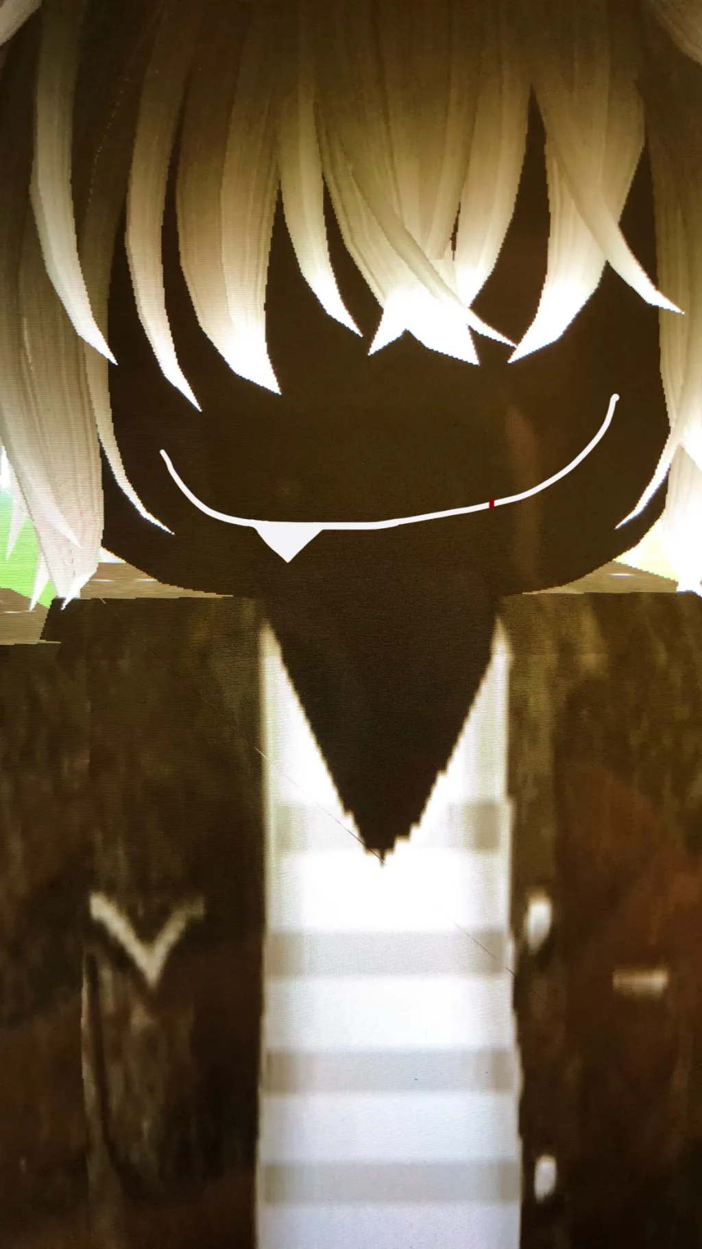 ai character: Black bunny background