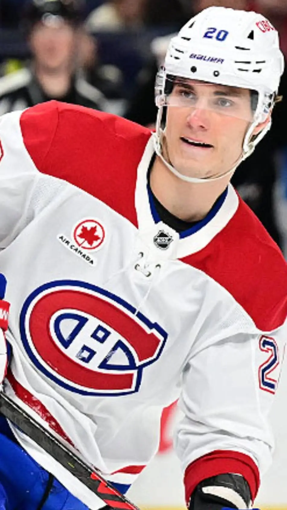 ai character: Juraj Slafkovsky  background