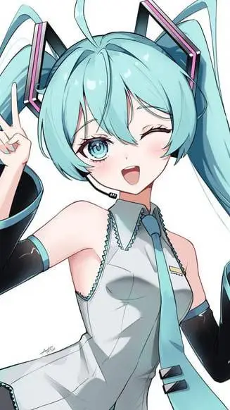 ai character: miku background