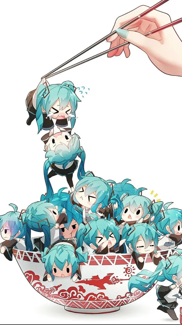 ai character: Miku fam background