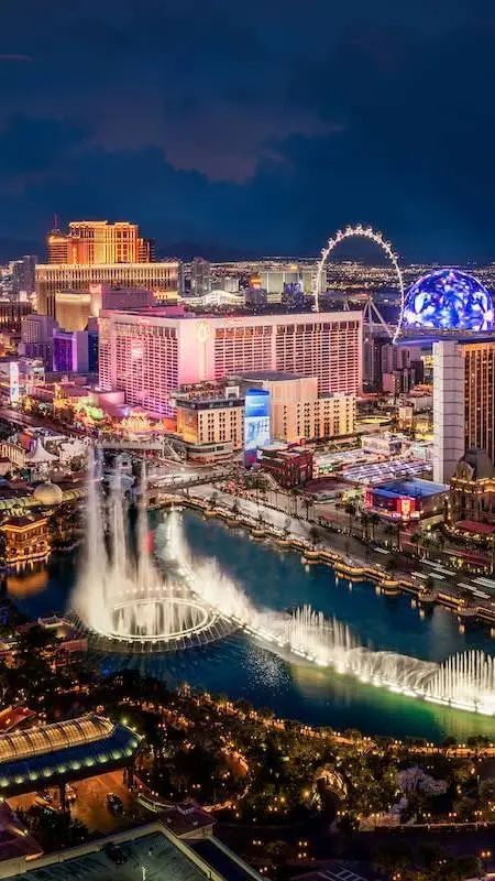 ai character: Las Vegas  background