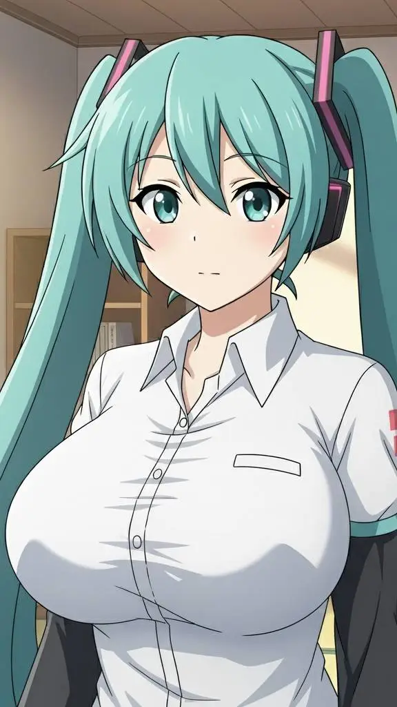 ai character: Hatsune Miku background