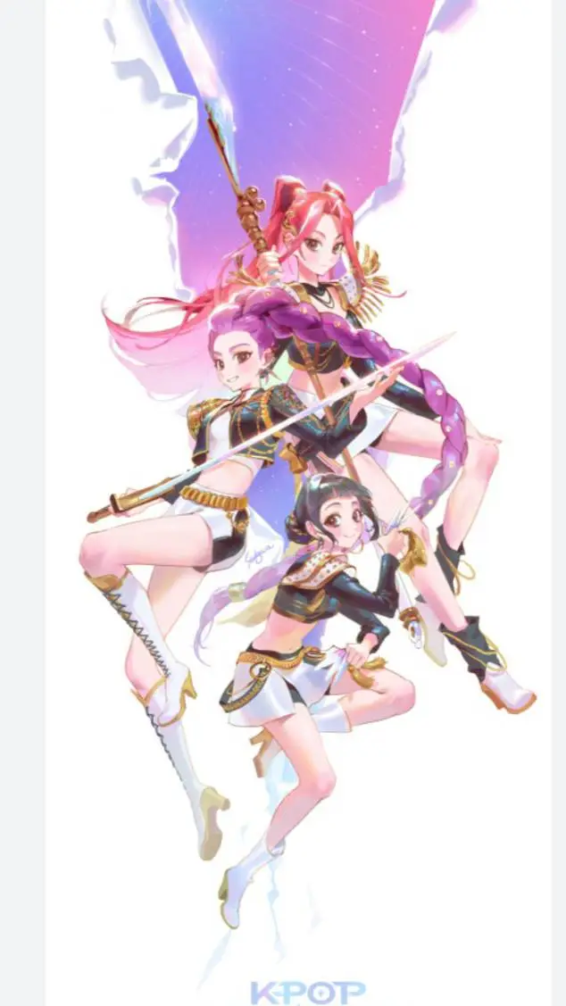 ai character: KPOP DEMON HUNTERS background