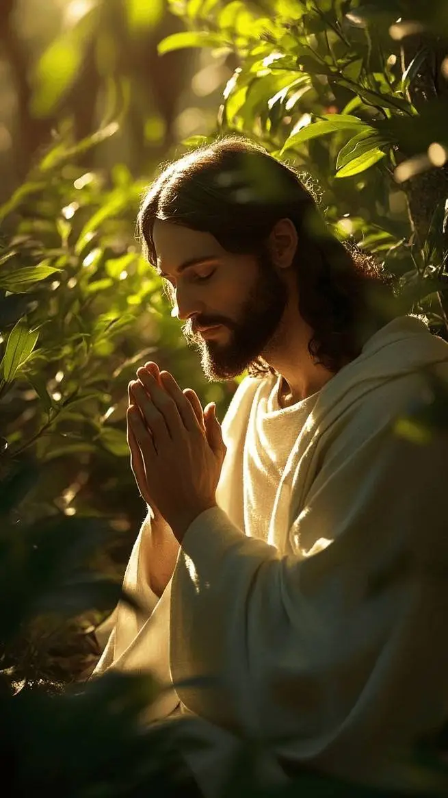 ai character: Jesus Christus background