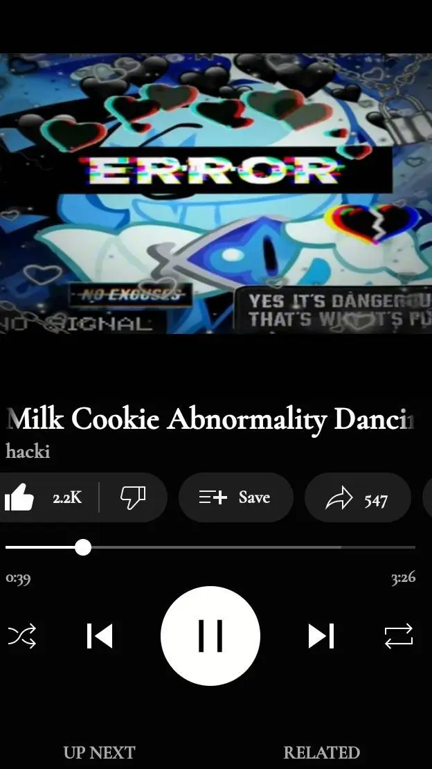 ai character: Shadow milk cookie background