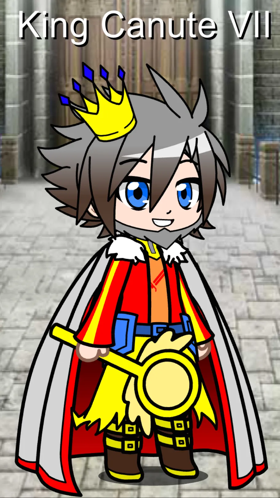 ai character: King Canute VII background
