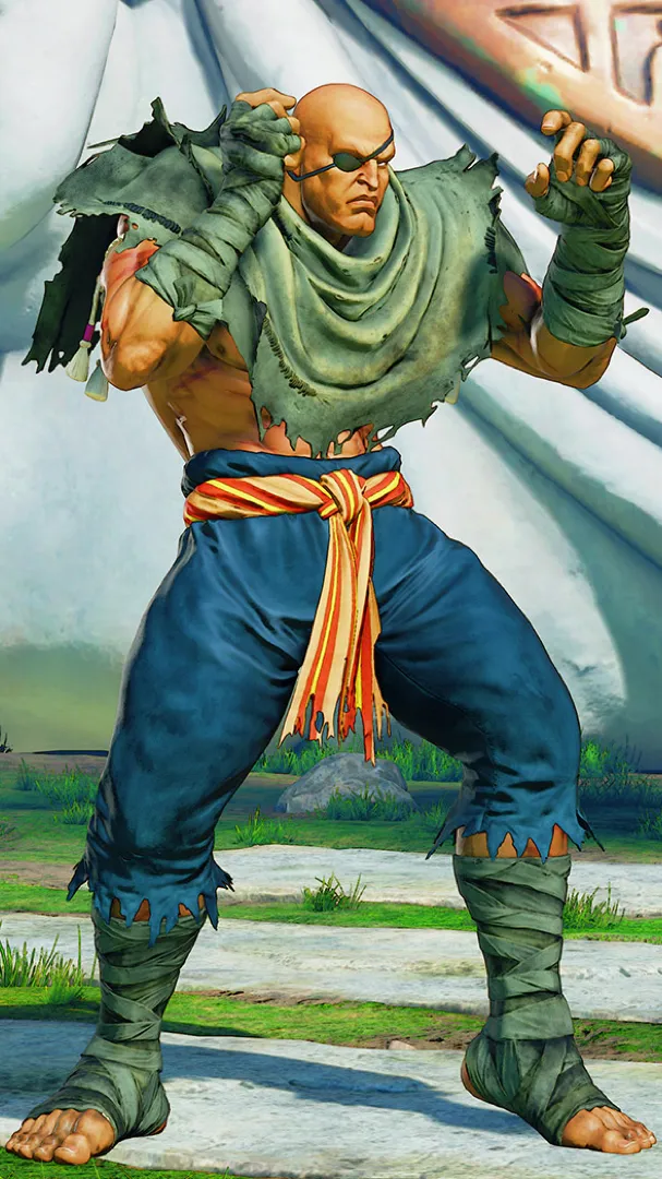 ai character: Sagat background
