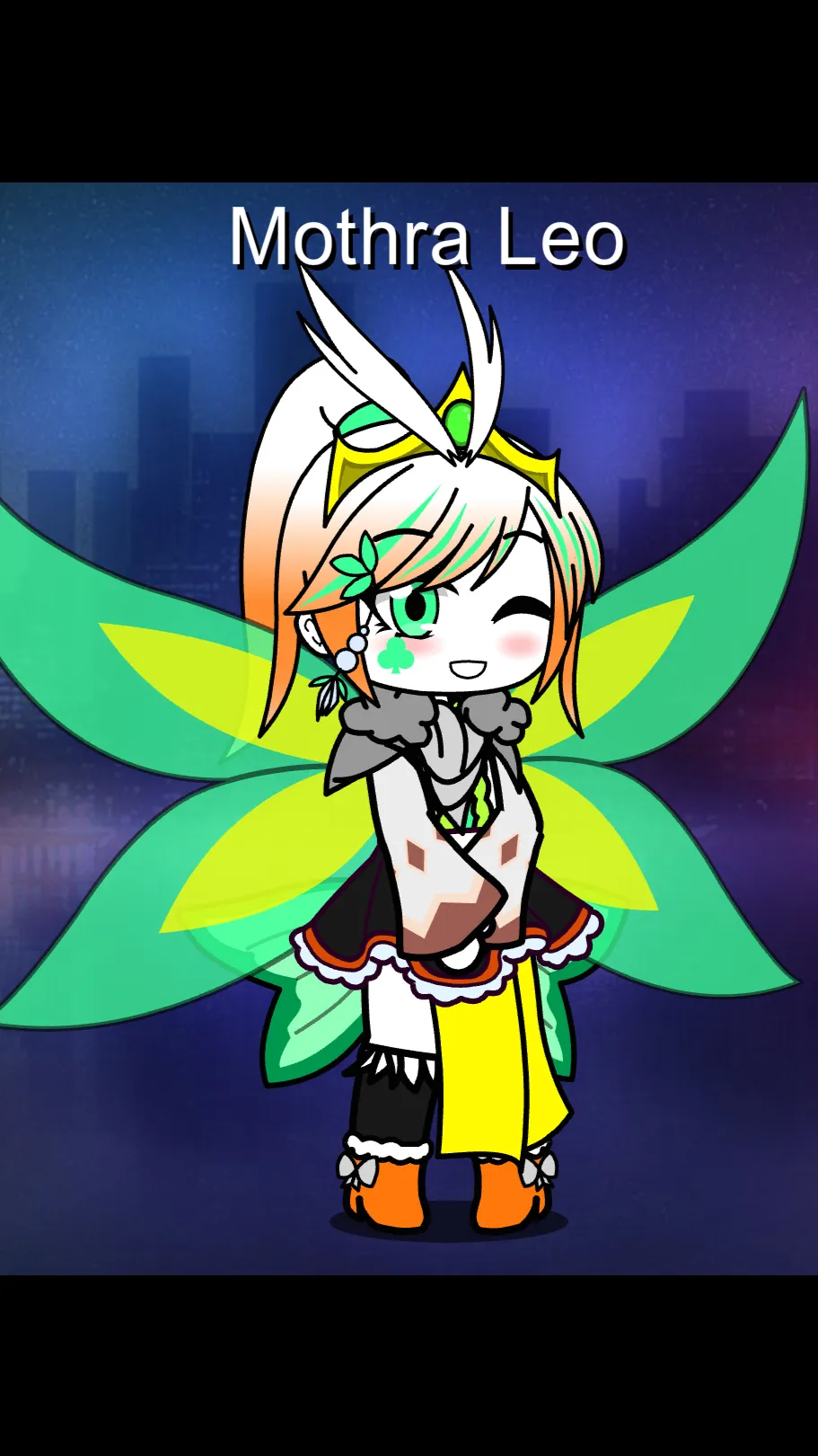 ai character: Mothra Leo background