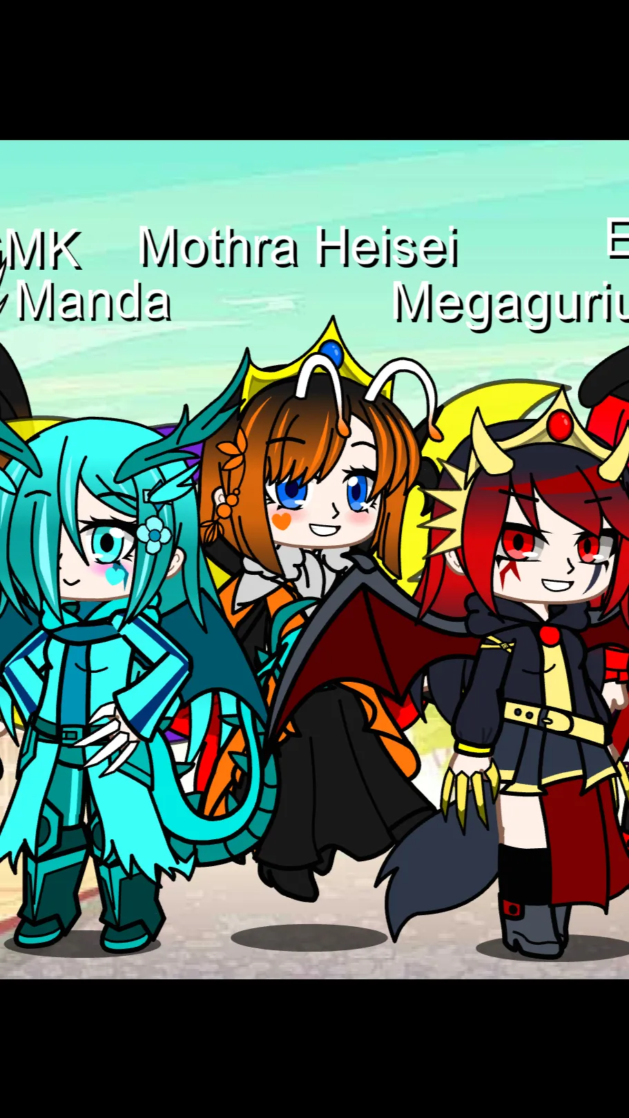 ai character: Mothra & Friends background