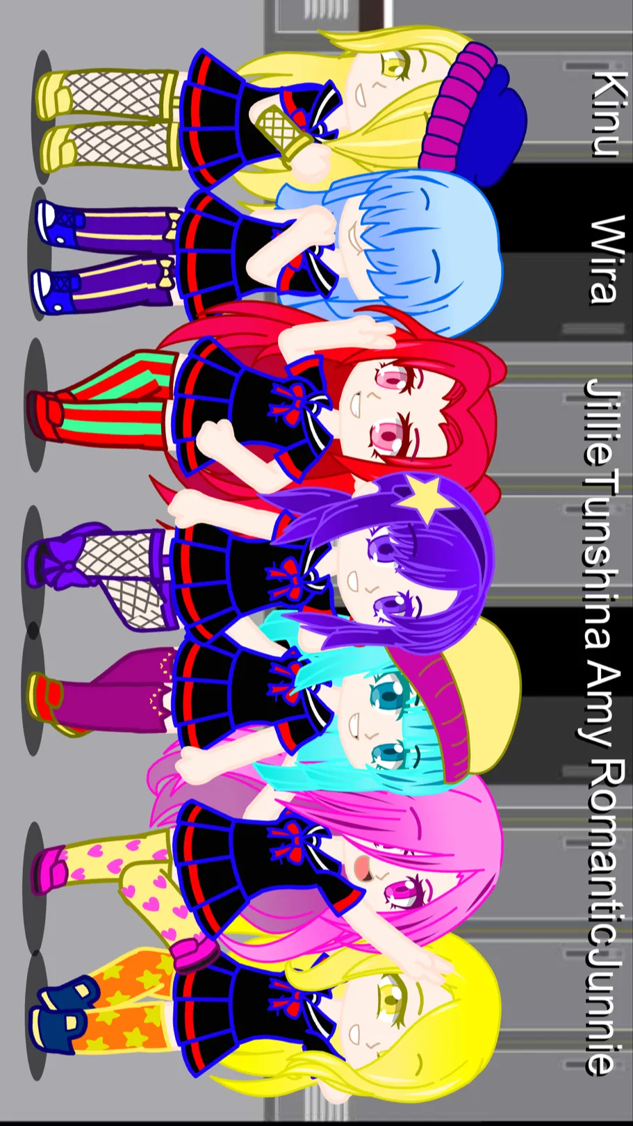 ai character: All Girl School 3 background
