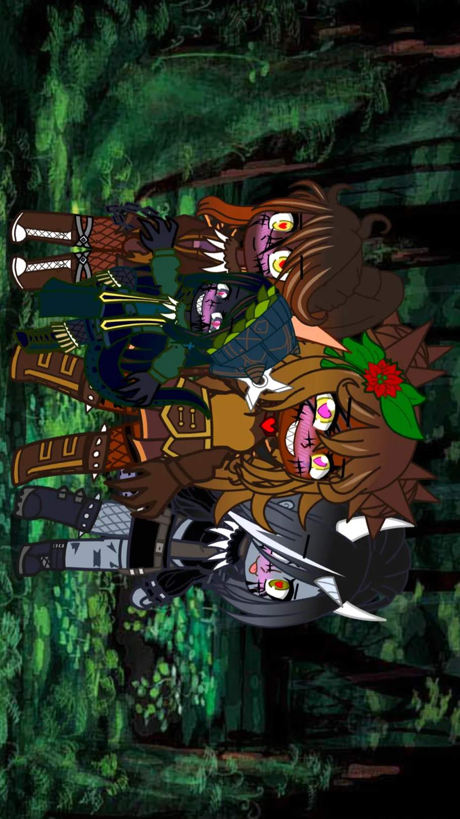 ai character: Fnia Dinosaurs background