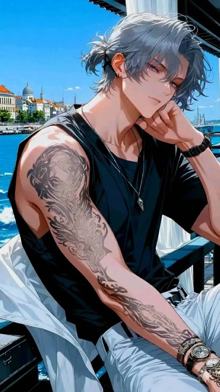 ai character: Ren ( Slate) background