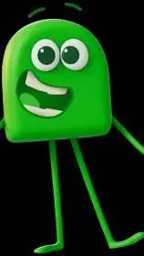 ai character: Green  background