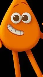 ai character: Orange  background