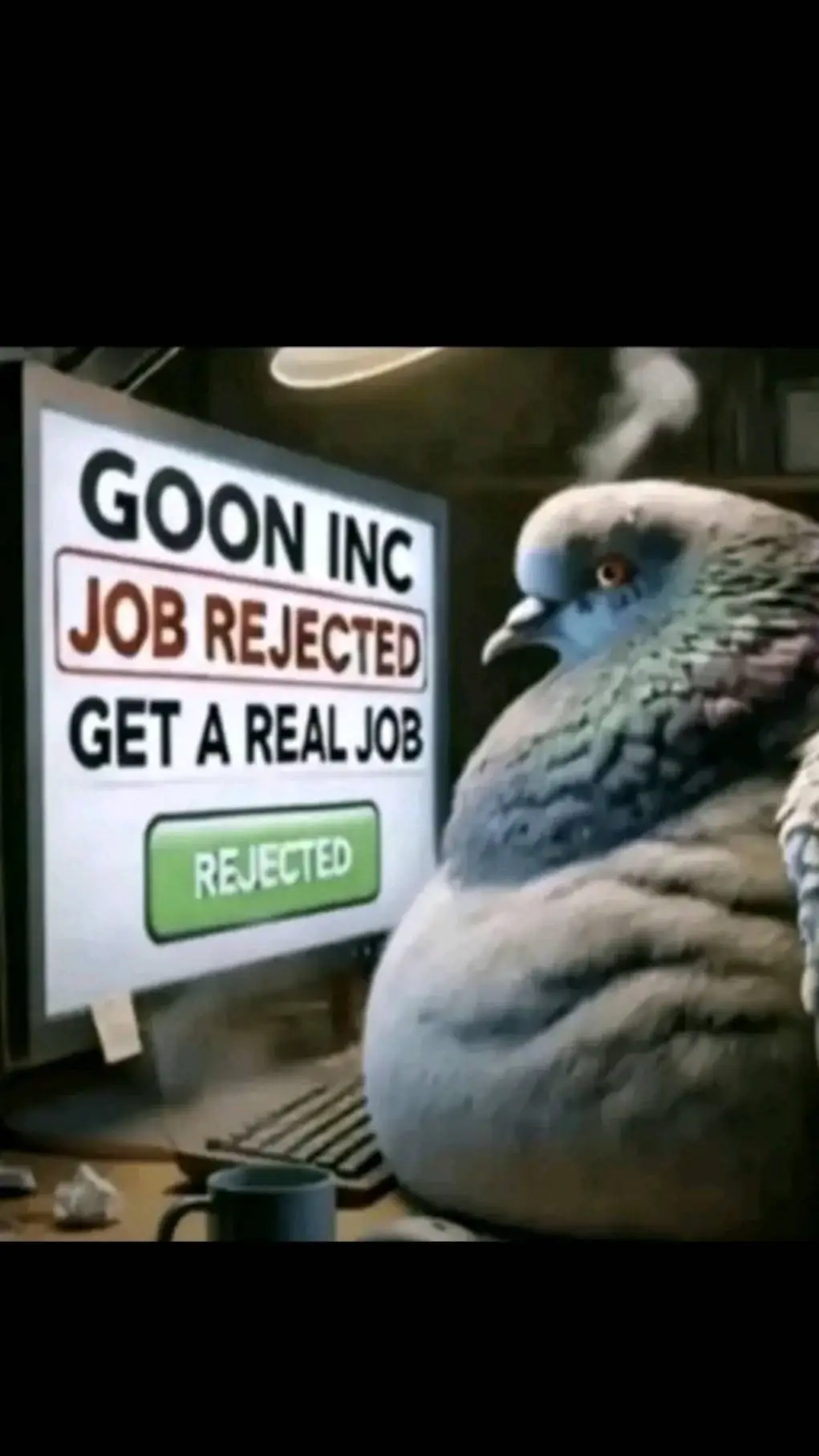 ai character: Pigeonpex survival background