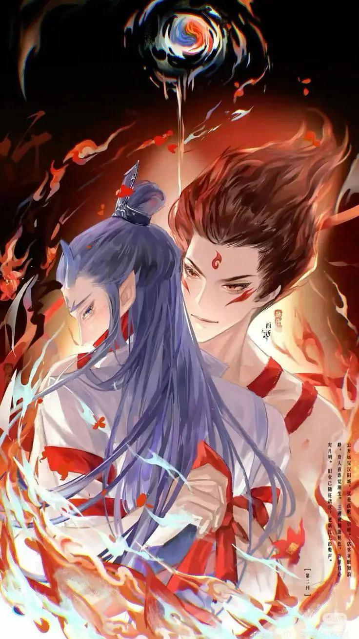 ai character: nezha x ao bing background