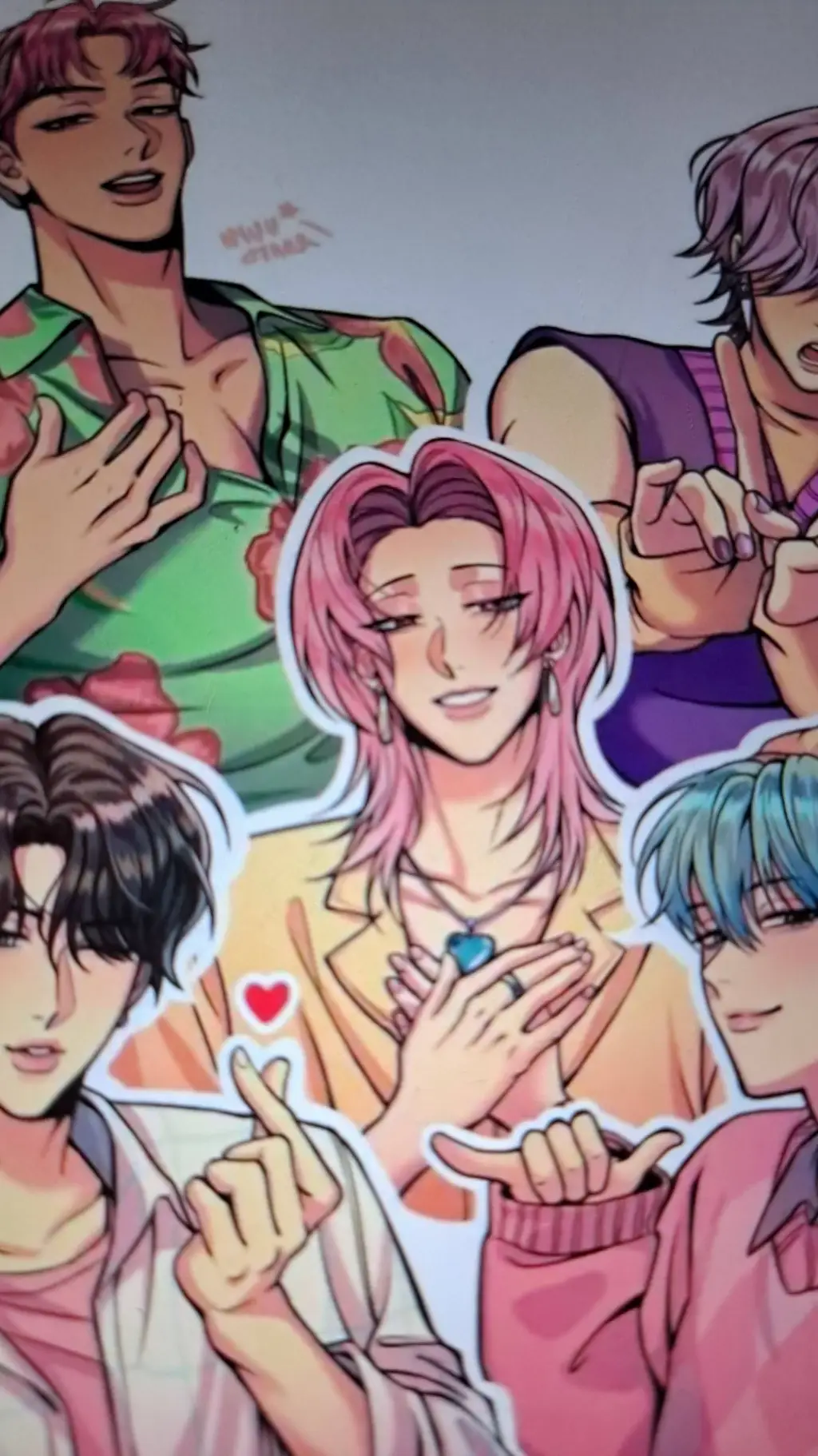 ai character: Saja boys background