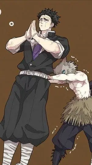 ai character: Inosuke x Gyomei  background
