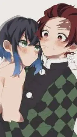 ai character: Inosuke x Tanjiro  background