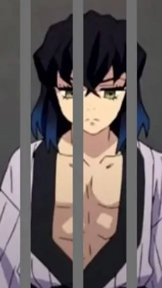 ai character: Inosuke in jail background