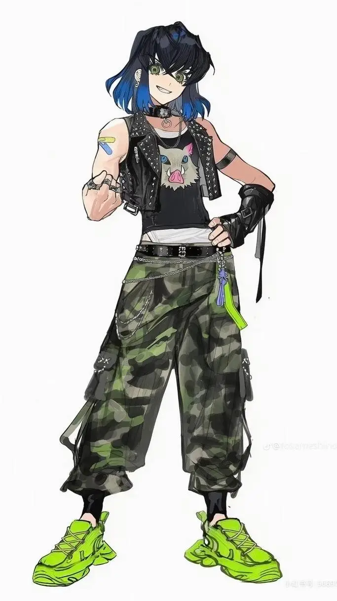 ai character: Inosuke  background