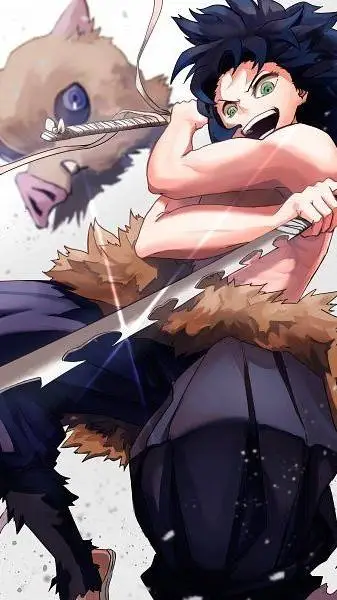 ai character: Inosuke  background