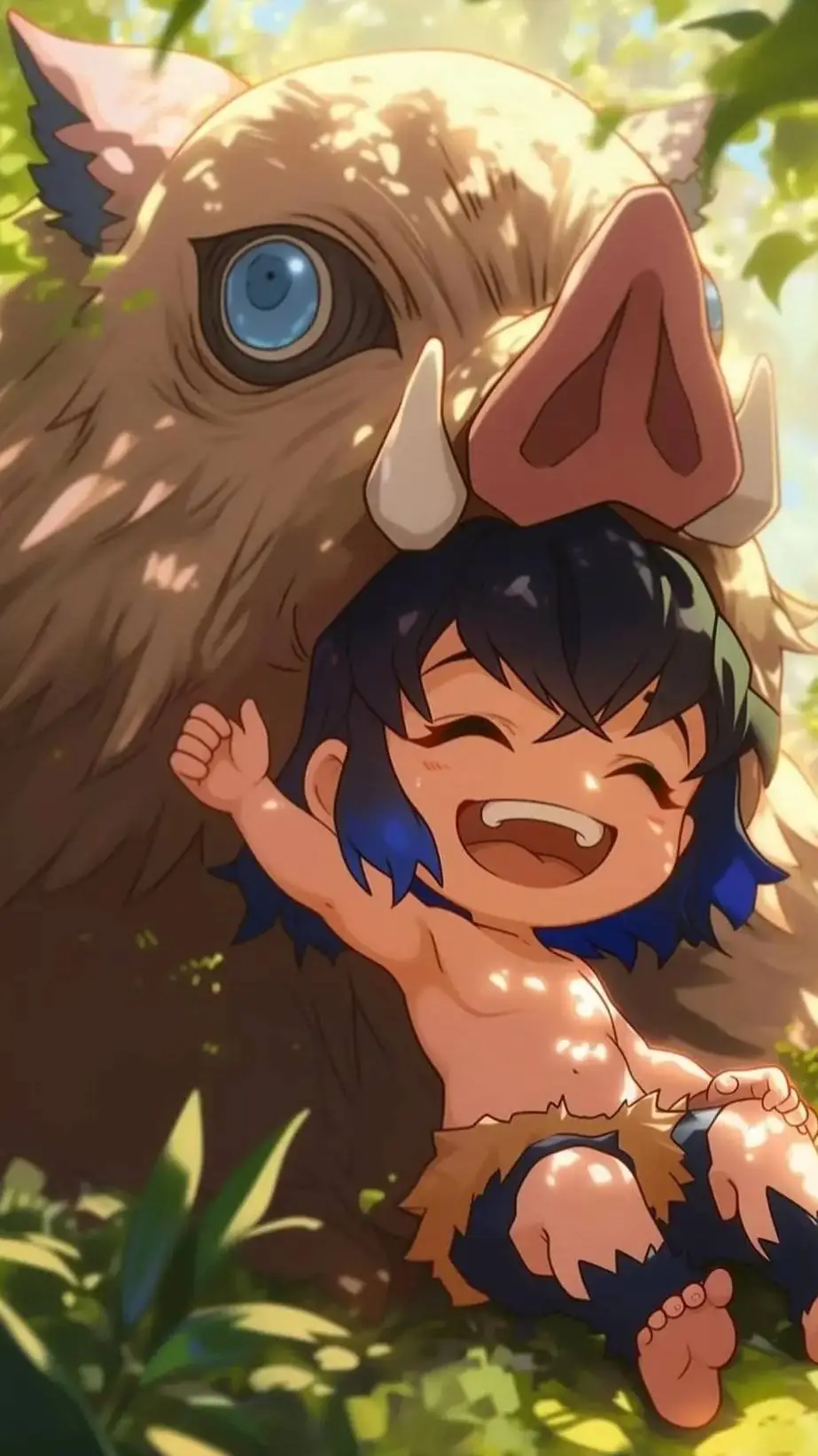ai character: Inosuke  background