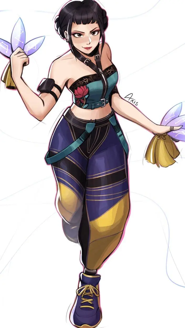 ai character: huntrix x sajaboys background