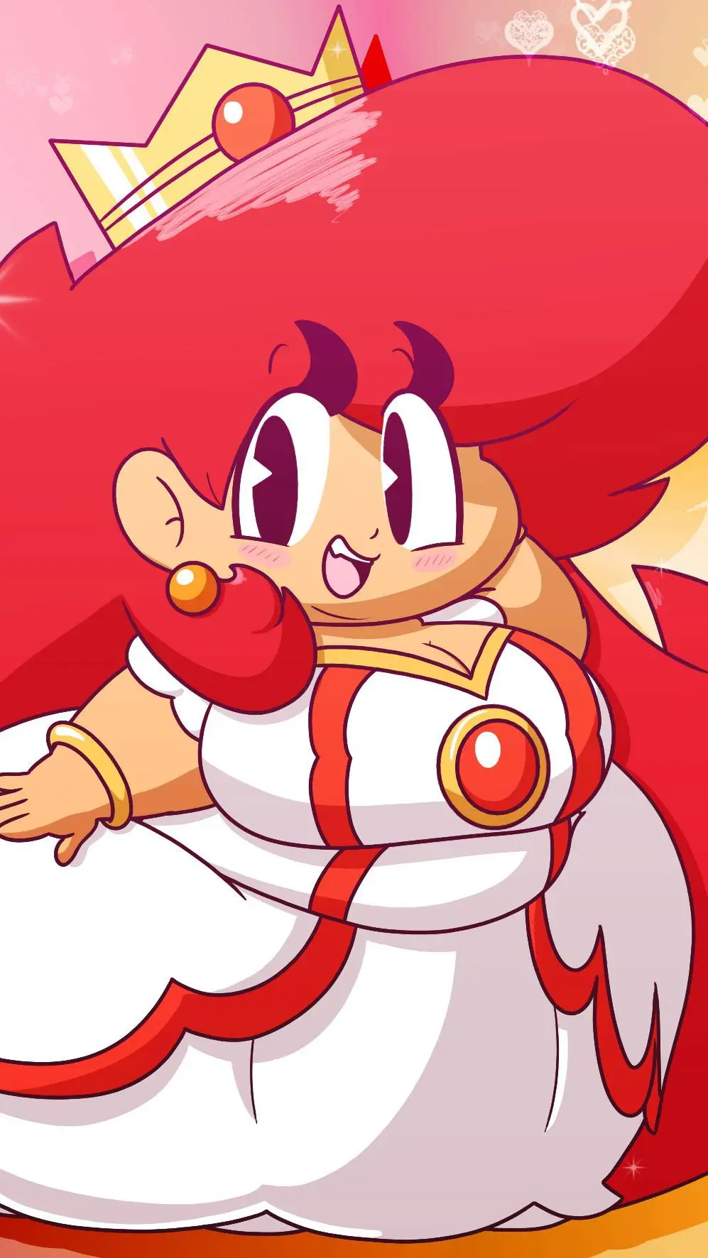 ai character: Princess peach background