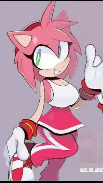 ai character: Riders Amy rose background