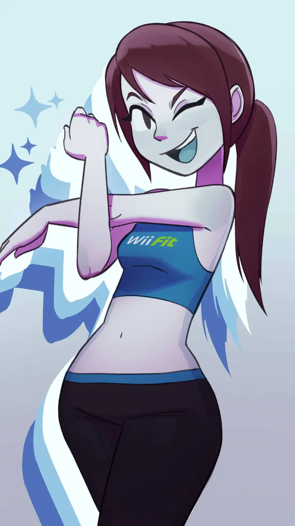 ai character: Wii fit trainer background