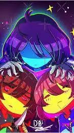ai character: Kris frisk chara background