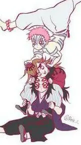 ai character: akaza,doma,koku. background