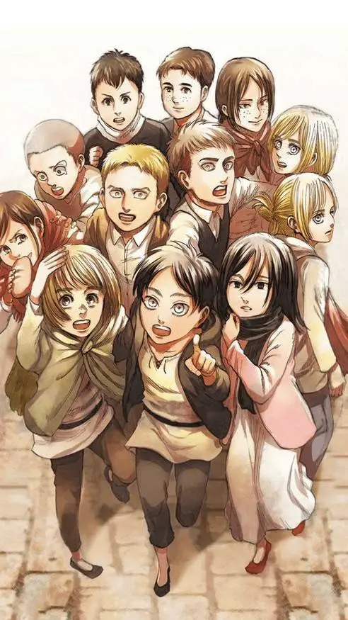 ai character: Aot but happy end background