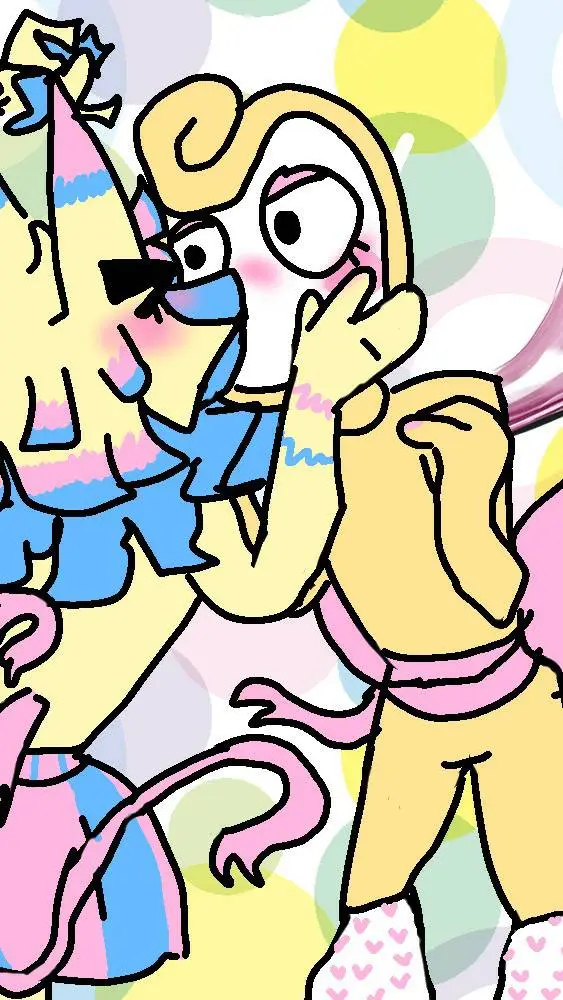 ai character: yatta x glisten background