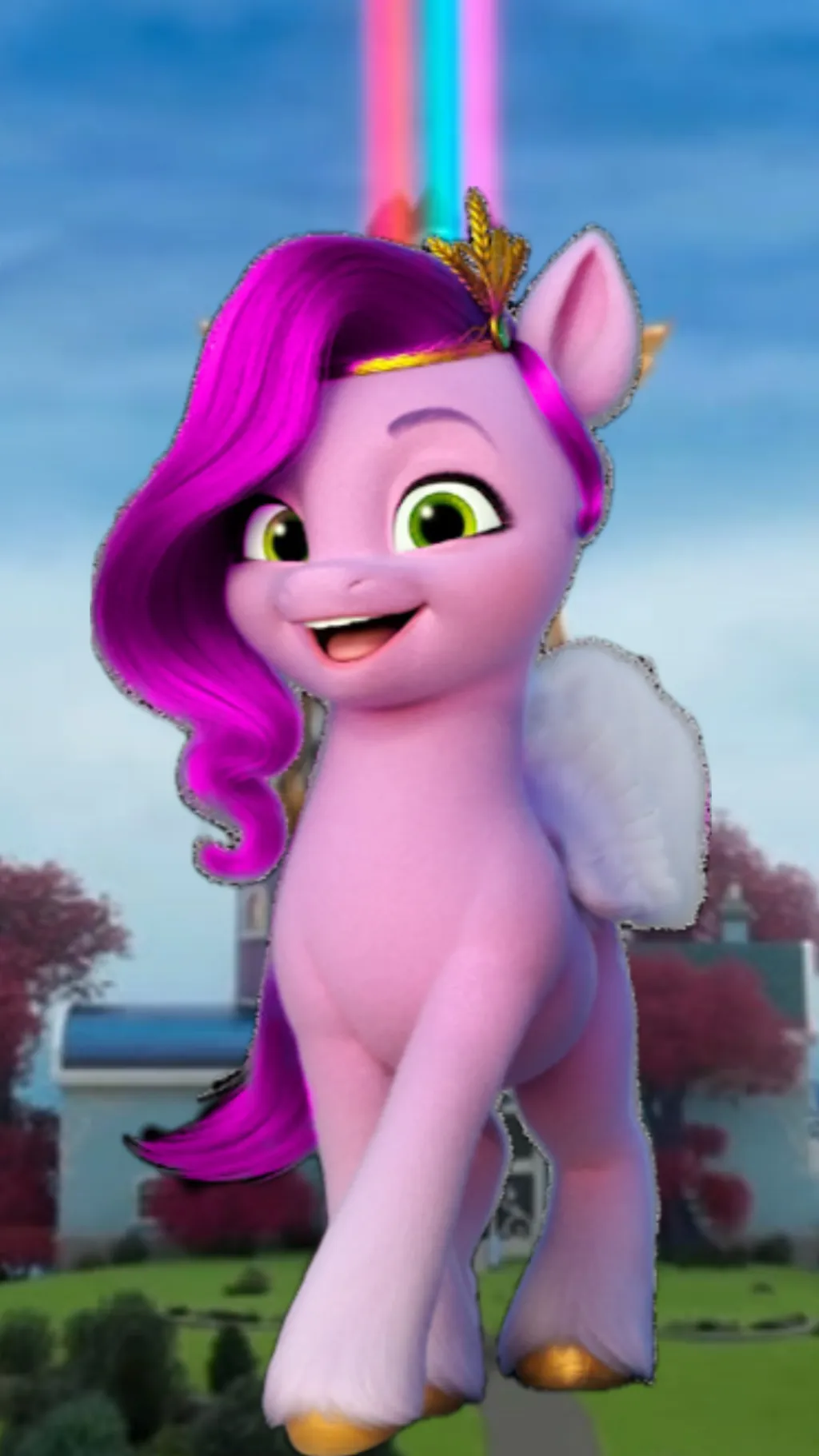 ai character: Pipp Petals background