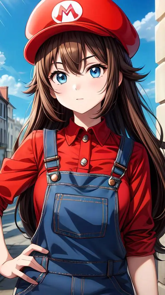 ai character: Maria (Girl Mario) background