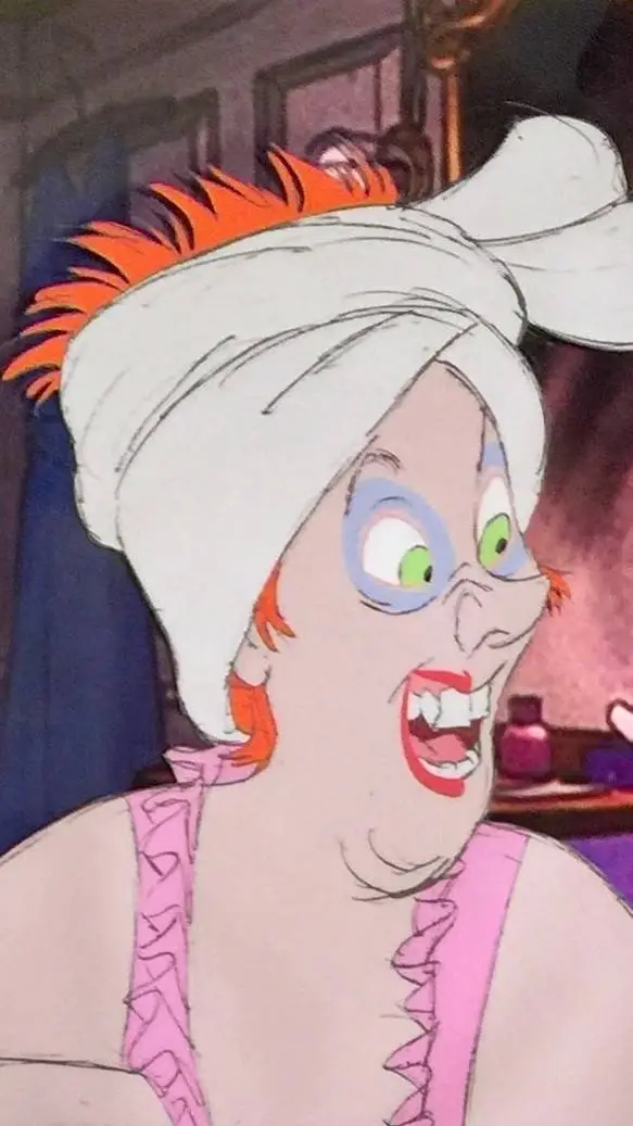 ai character: Madame Medusa  background