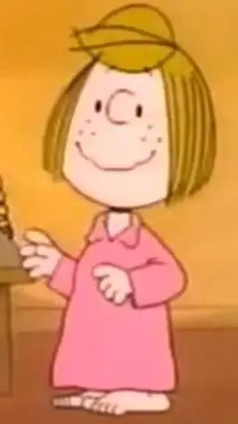 ai character: Peppermint Patty  background