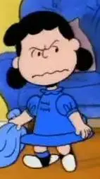 ai character: Lucy Van Pelt  background